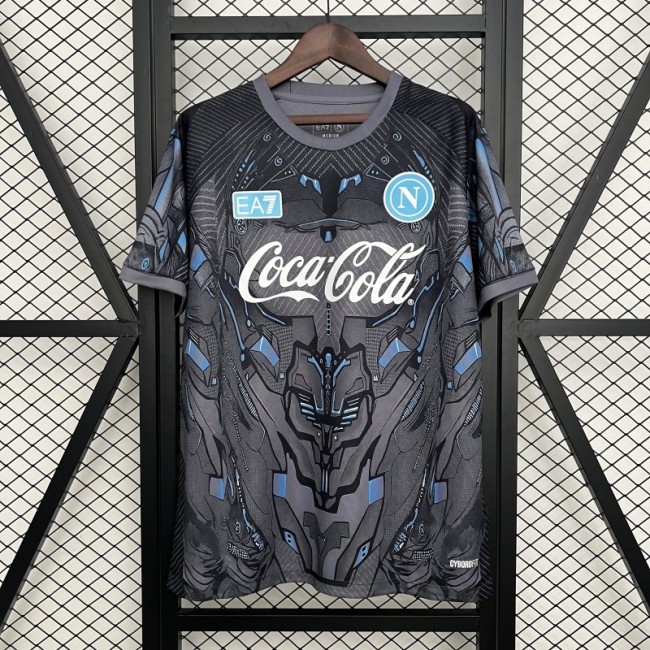 Fan Version 2025-2026 Calcio Napoli Black Football Shirt Napoles Soccer Training Jersey