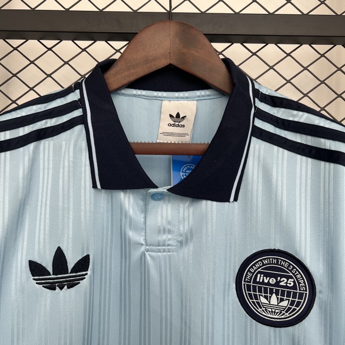Fan Version 2025-2026 AD Oasis 25 Light Blue Soccer Jersey Football Shirt