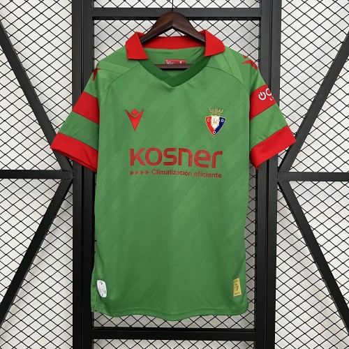 Fans Version 2025-2026 Osasuna Away Green Soccer Jersey Camisetas de Futbol