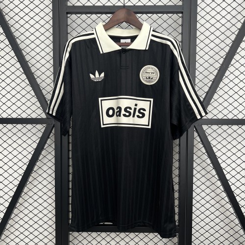 Fan Version 2025-2026 AD Oasis 25 Black Soccer Jersey Football Shirt