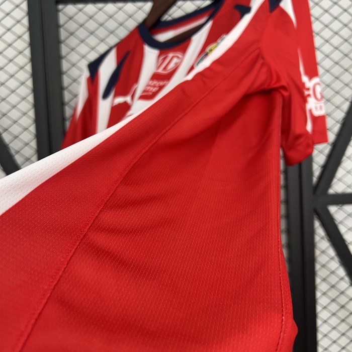 Fan Version 2025-2026 Chivas Home Soccer Jersey Football Shirt