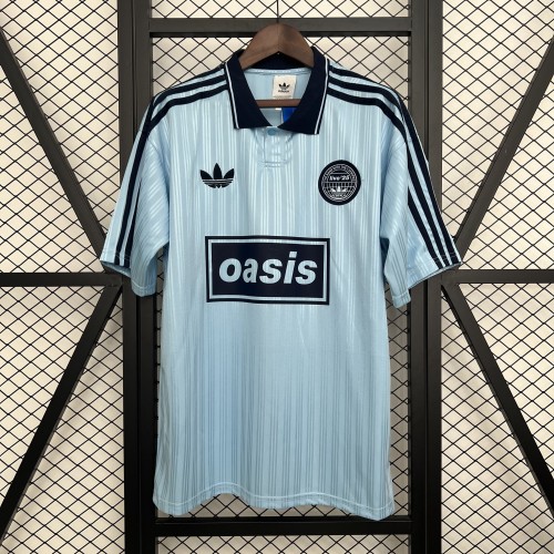 Fan Version 2025-2026 AD Oasis 25 Light Blue Soccer Jersey Football Shirt