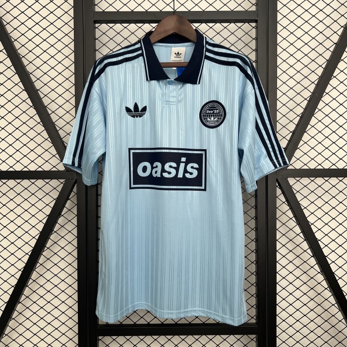 Fan Version 2025-2026 AD Oasis 25 Light Blue Soccer Jersey Football Shirt