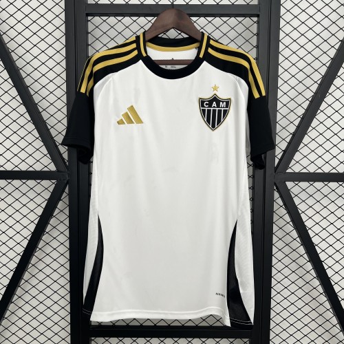 without Sponor Logo Fan Version 2025-2026 América Mineiro Away White Soccer Jersey Football Shirt