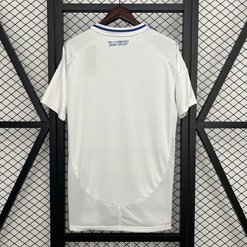 Fan Version 2025-2026 Cruzeiro Away White Football Shirt Soccer Jersey