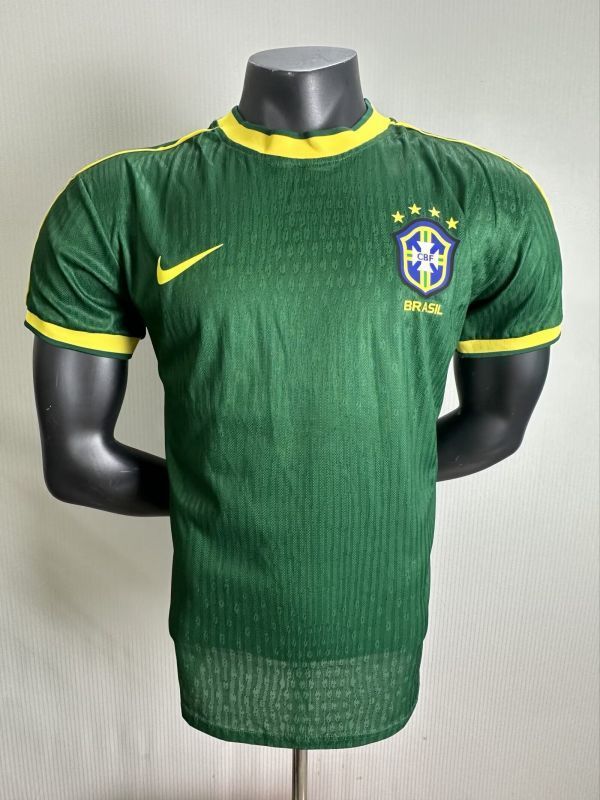Player Version 2025 Brazil Green Special Edition Soccer Jersey Brasil Football Shirt
