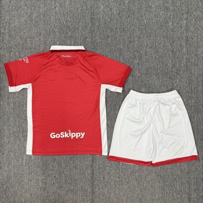 Youth Uniform Kids Kit 2025-2026 BRISTOL CITY Home Soccer Jersey Shorts Child Football Set