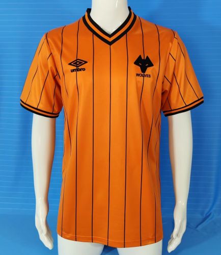 Retro Jersey 1985-1986 Wolves Jersey Wolverhampton Wanderers Home Football Shirt Soccer Jersey
