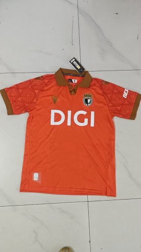 Fans Version 2025-2026 Burgos Third Away Orange Soccer Jersey Football Shirt
