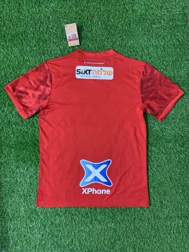 Fans Version 2025-2026 Hapoel Tel Aviv Away Red Soccer Jersey Football Shirt