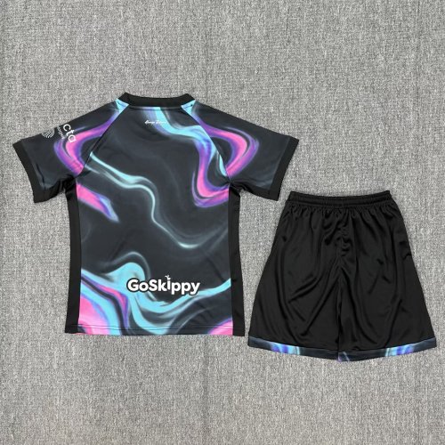 Youth Uniform Kids Kit 2025-2026 BRISTOL CITY Third Away Soccer Jersey Shorts Child Football Set