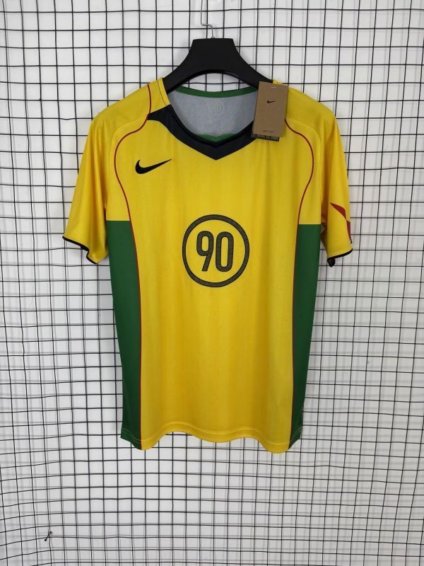 NK 90 Model Yellow/Green Blank Soccer Training Jersey DIY Cutoms Uniform