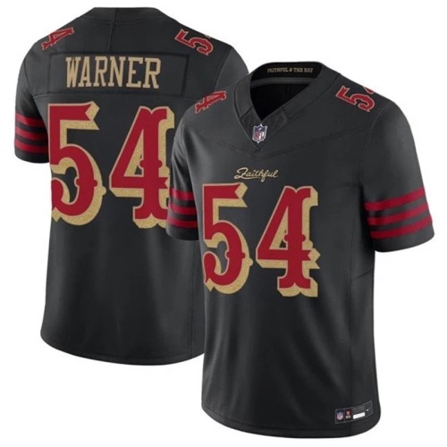 San Francisco 49ers WARNER 54 Black NFL Jersey