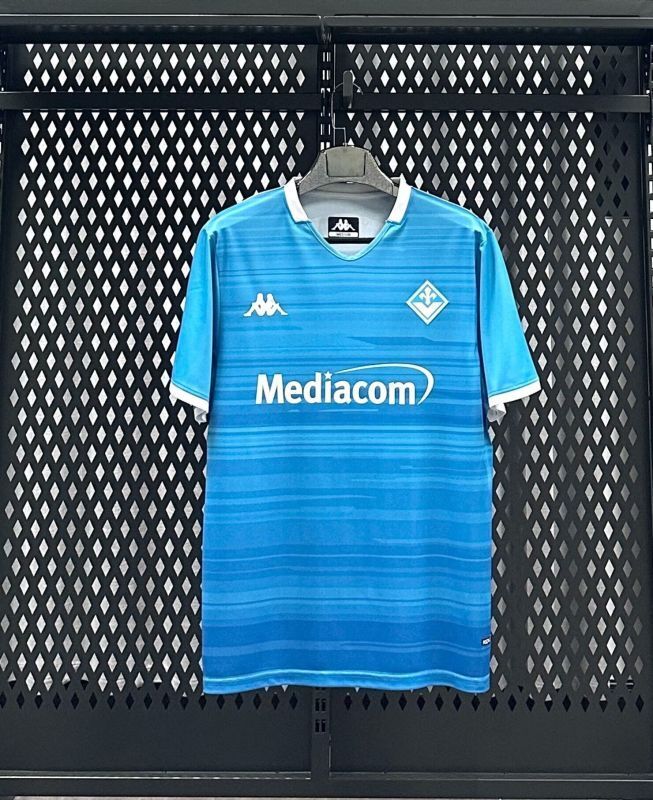 Florence Maillot Fan Version 2025-2026 Fiorentina Third Away Blue Soccer Jersey