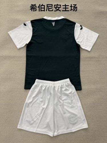 Youth Uniform Kids Kit 2025-2026 Hibernian Home Soccer Jersey Shorts Child Football Set