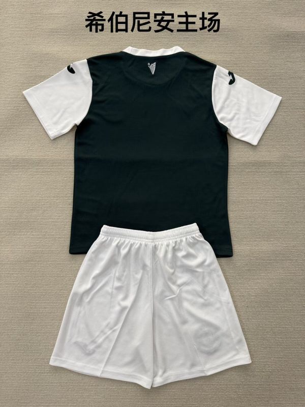 Youth Uniform Kids Kit 2025-2026 Hibernian Home Soccer Jersey Shorts Child Football Set