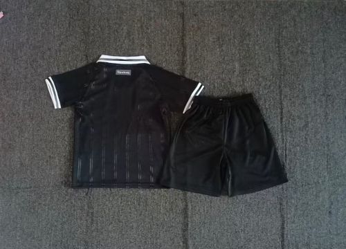 Youth Uniform Kids Kit 2025-2026 Botafogo Away Black Soccer Jersey Shorts Child Football Set