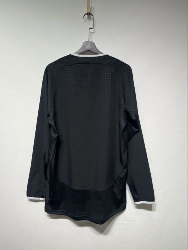 Long Sleeve Retro Jersey 2003-2004 Manchester United Away Black Vintage Soccer Jersey