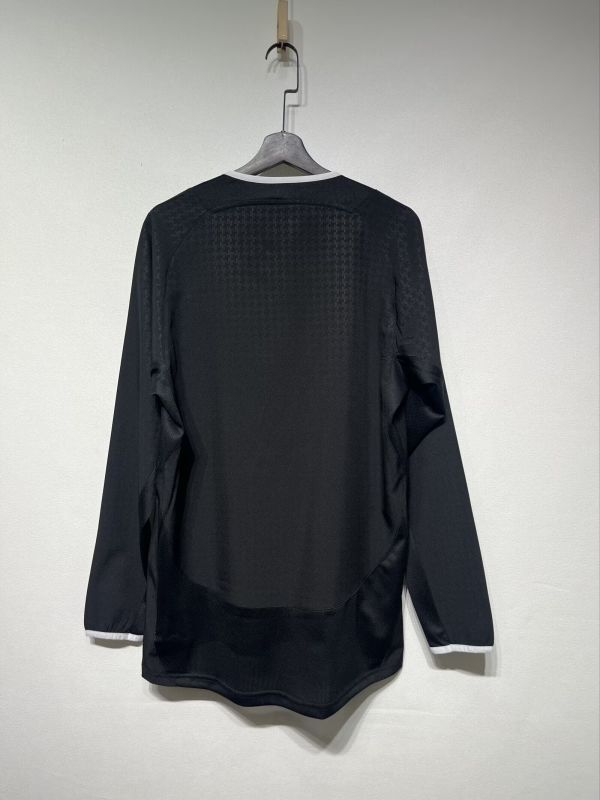Long Sleeve Retro Jersey 2003-2004 Manchester United Away Black Vintage Soccer Jersey