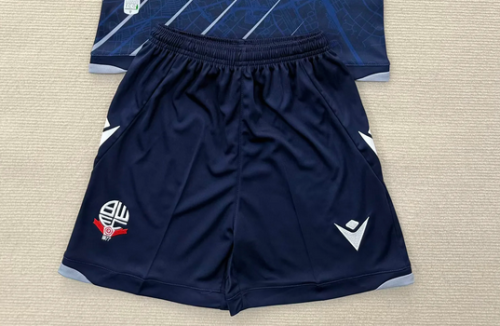 Fan Version 2025-2026 Bolton Wanderers Away Soccer Shorts Football Shorts