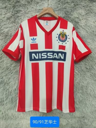 Retro Jersey 1990-1991 Chivas Home Soccer Jersey Vintage Football Shirt