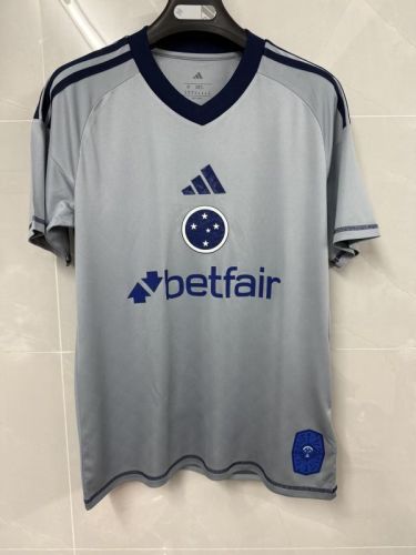 Fan Version 2025-2026 Cruzeiro Grey Goalkeeper Football Shirt Soccer Jersey