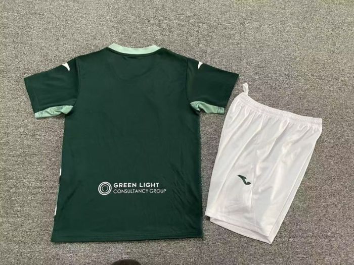 Youth Uniform Kids Kit 2025-2026 Norwich City Away Soccer Jersey Shorts Child Football Set