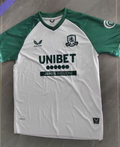 Fans Version 2025-2026 Middlesbrough Away White Soccer Jersey Football Shirt