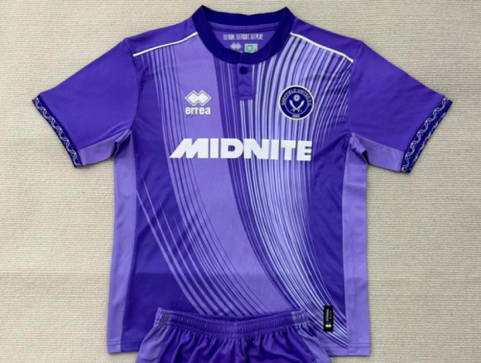 Fan Version 2025-2026 Sheffield Wednesday Third Away Purple Soccer Jersey Football Shirt