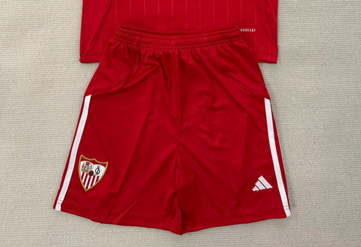 Fan Version 2025-2026 Sevilla Away Red Soccer Shorts Football Shorts