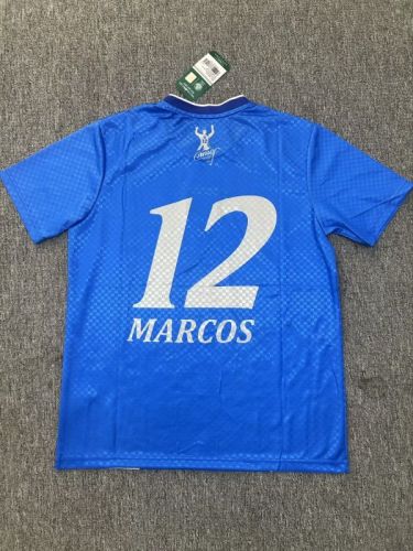 Retro Jersey 1999 Palmeiras MARCOS 12 Blue Soccer Jersey Vintage Football Shirt