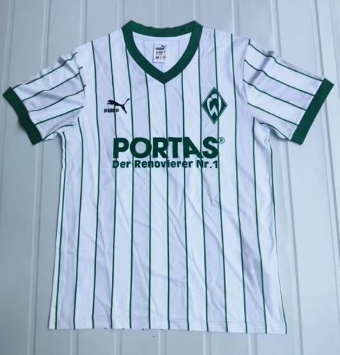 Retro Jersey 1987-1988 Werder Bremen Home Soccer Jersey Vintage Football Shirt