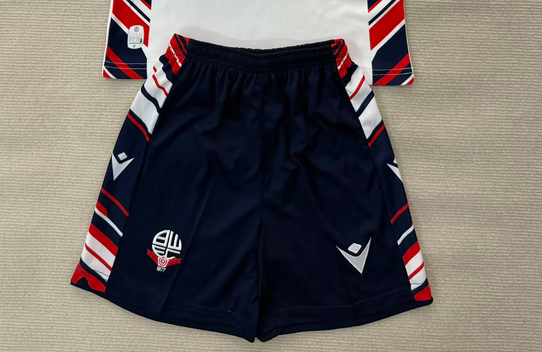Fan Version 2025-2026 Bolton Home Soccer Shorts Football Shorts