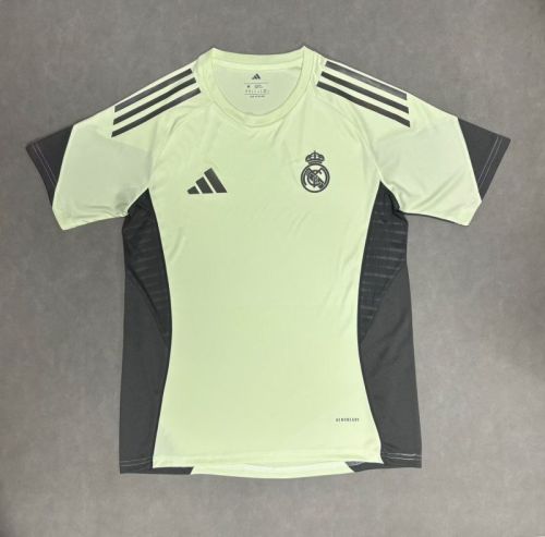 Fans Version 2025-2026 Real Madrid Green/Grey Soccer Training Jersey Real Football Shirt
