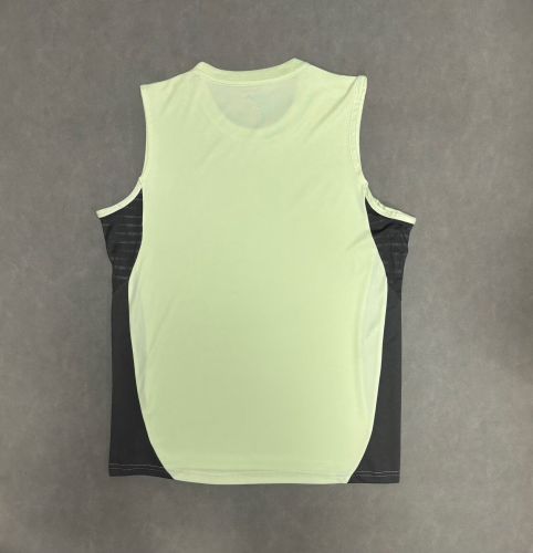 Fans Version 2025-2026 Real Madrid Green/Grey Soccer Training Vest Real Football Shirt