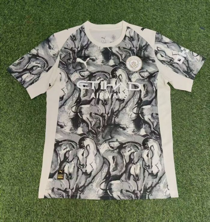 Fan Version 2025-2026 Manchester City Chinese Horse Year Version Soccer Jersey Man City Football Shirt