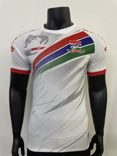 Fan Version 2025-2026 Gambia Away White Soccer Jersey