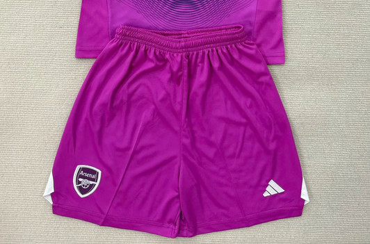 Fan Version 2025-2026 Arsenal Purple Goalkeeper Soccer Shorts Football Shorts