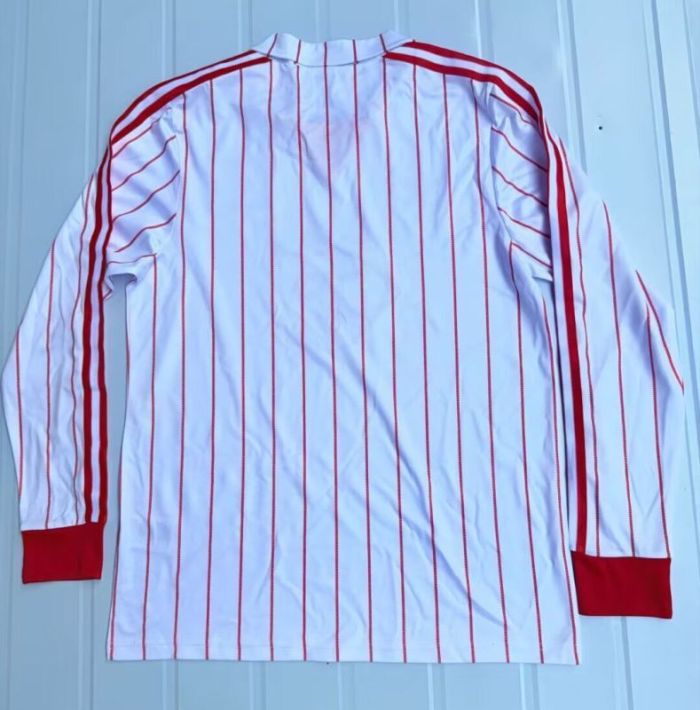 Long Sleeve Retro Jersey 1982-1983 HSV Hamburg SV Home Soccer Jersey Hamburger Vintage Football Shirt