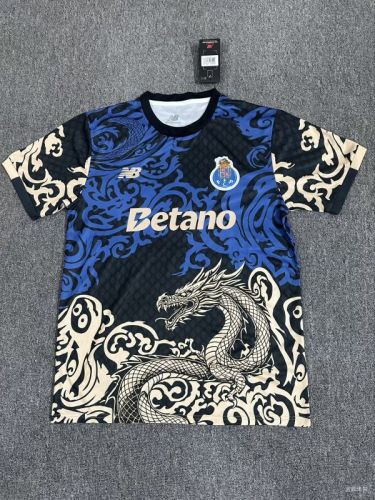 Fan Version 2025-2026 Porto Black/Blue/White Dragon Special Edition Soccer Jersey Football Shirt