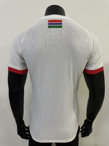 Fan Version 2025-2026 Gambia Away White Soccer Jersey