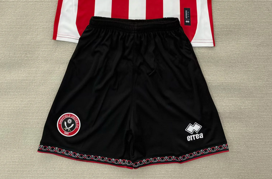 Fan Version 2025-2026 Sheffield United Home Soccer Shorts Football Shorts