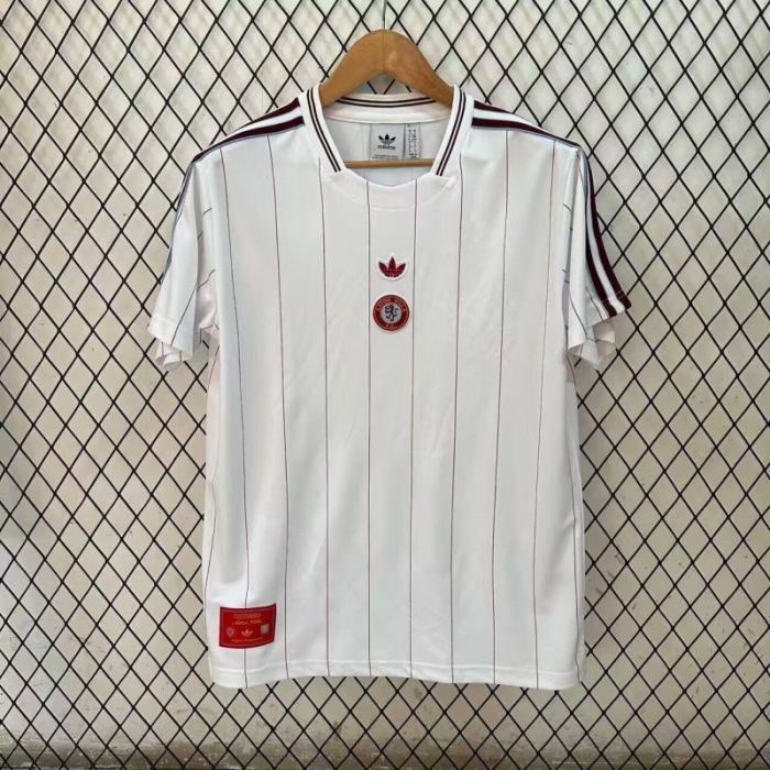 Fan Version 2025-2026 Aston Villa White Icon Football Shirt Soccer Jersey