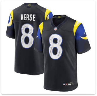 Los Angeles Rams 8 VERSE Black NFL Jersey