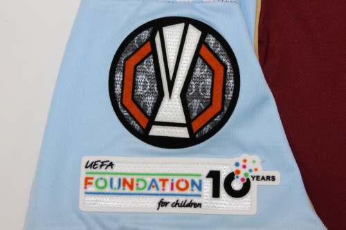 with Europa League Patch Fan Version 2025-2026 Aston Villa Home Football Shirt Soccer Jersey