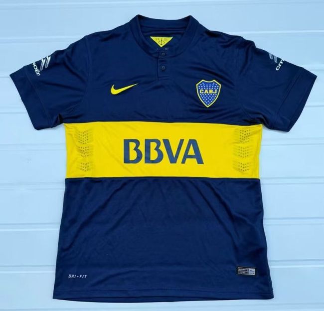 Retro Jersey 2014-2015 Boca Juniors Home Soccer Jersey Vintage Football Shirt