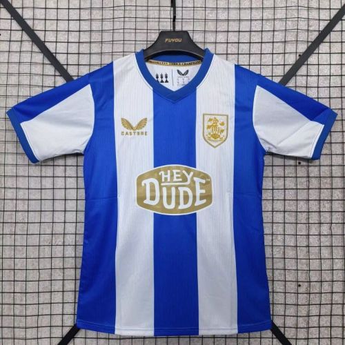 Fans Version 2025-2026 Huddersfield Town Home Soccer Jersey Football Shirt