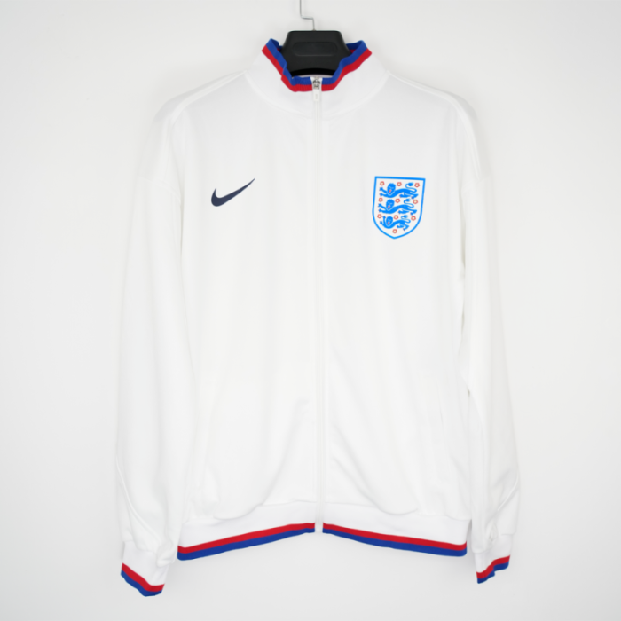 2026 England White Soccer Jacket