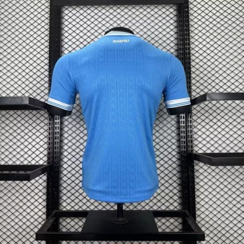 with Scudetto Patch Player Version 2025-2026 Calcio Napoli UCL Version Home Football Shirt Napoles Soccer Jersey