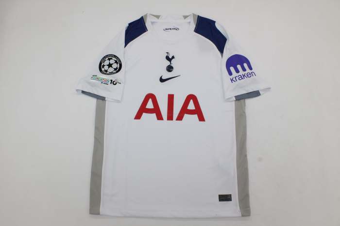 with Europa League Patch Fan Version 2025-2026 TOT Home Soccer Jersey Spurs Football Shirt
